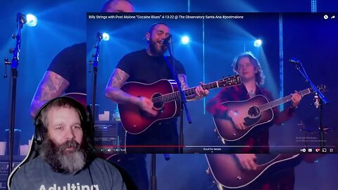 Billy Strings and Post Malone Covering Johnny Cash - Cocaine Blues (Reaction)