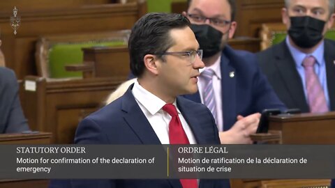 Pierre Poilevre Calls Out Trudeau And Describes Why He Does Not Support Invoking The Emergencies Act