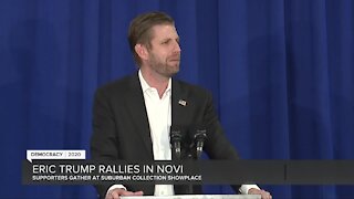 Eric Trump rallies in Novi