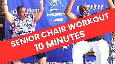 10 Minute Senior Seated Chair Workout on The Cruise | Sit Exercise Get Fit | Chair Fitness