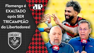 "O RESTO vai FICAR SÓ OLHANDO! O Flamengo foi CAMPEÃO INVICTO da Libertadores e..." Mengo é EXALTADO