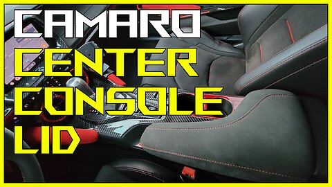 Custom Alcantara Center Console Lid - 2016+ Camaro