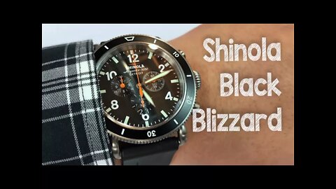 The Black Blizzard titanium watch by Shinola Detroit review (Runwell Sport Chrono style)