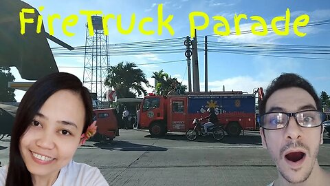 Fireman Truck Parade DPR Firemonth in Philippines