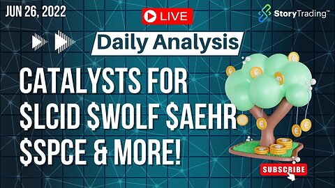 6/26/23 Daily Analysis: Catalysts for $LCID $WOLF $AEHR $SPCE & more!