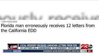 Woman receives 31 letters from the Employment Development Department