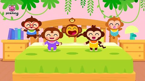 Five Little Monkeys Jumping On The Bed | Children Nursery Rhyme | Guddu TV