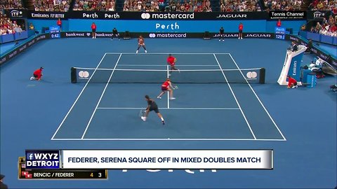 Serena Williams, Roger Federer face off for first time