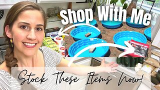 Shop With Me to Stock Up Food and Garden Essentials | Large Family Grocery Haul