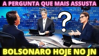 A pergunta que Bolsonaro mais tem medo de responder hoje no Jornal Nacional