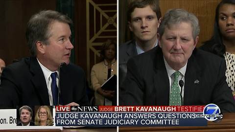 Brett Kavanaugh swears to God that he did not assault women who accused him