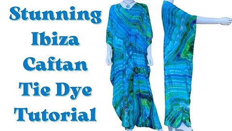 Tie-Dye Designs: Stunning Ibiza Caftan Geode Ice Dye