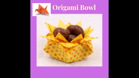 How to make origami bowl- Sun origami bowl