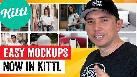 Amazing Mockups Right Inside of Kittl... Use them for Print on Demand or Social Media
