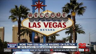 More than $350 million wagered on election