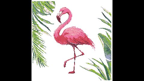 Pink Flamingo Cross Stitch Pattern by Welovit | welovit.net | #welovit