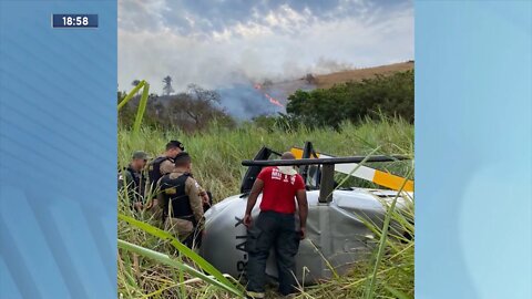 Acidente Aéreo: Helicóptero com Dep. Hercílio Diniz, Vice-Prefeito de GV e Piloto cai em Eng. Caldas