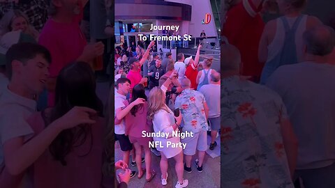 Journey. Fremont Street experience. Las Vegas. after the NFL game always a party. 2023