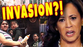 INVASION: Illegals DUMPED on Kamala's front lawn by SAVAGE Texas Gov. THANK Biden for OPEN BORDER