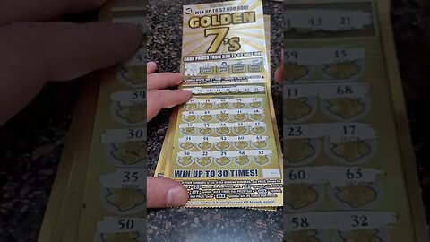 Tennessee Lottery Ticket Win Golden 7! #shorts #lottery