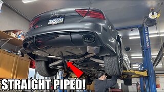 What An RS7 Should Sound Like! Full Straight Pipe | Fi Exhaust