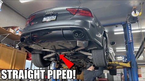 What An RS7 Should Sound Like! Full Straight Pipe | Fi Exhaust