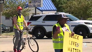 Peaceful protesters march for BLM in Boone County, Kentucky