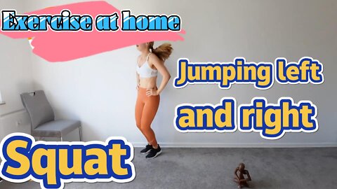 Exercise at home :jump + squat|SPORTSTRAINING