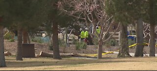 Craig Ranch Park in North Las Vegas remains closed after Saturday's wind, storm