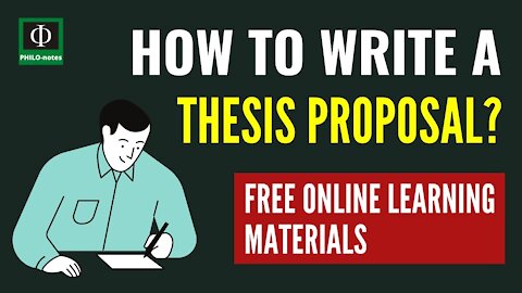 Free Learning Materials for Thesis/Research Proposal Writing