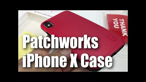 Patchworks Level ITG Series in Red Protective iPhone X Case Unboxing