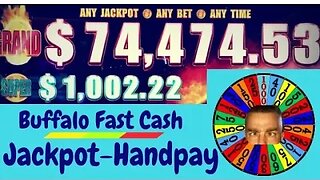 💥Jackpot-Handpay💥Buffalo Fast Cash Slot Machine💥