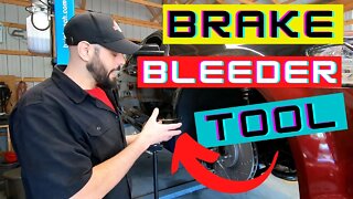 Custom brake bleeder tool