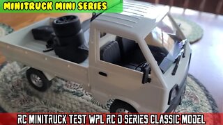 REVIEW: WPL RC MiniTruck Kei Truck D series Classic model. Unbox, indoor outdoor test FPV view