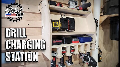 DIY Drill Charging Station / Cordless Tool Holder