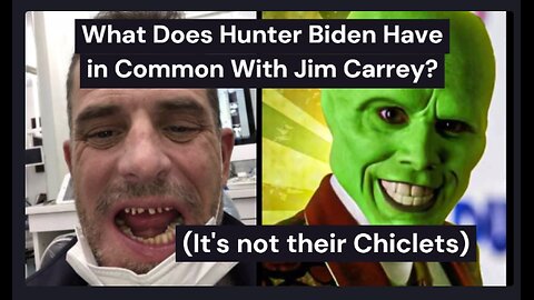 What Does Hunter Biden Have in Common With Jim Carrey? (It's definitely not his teeth)