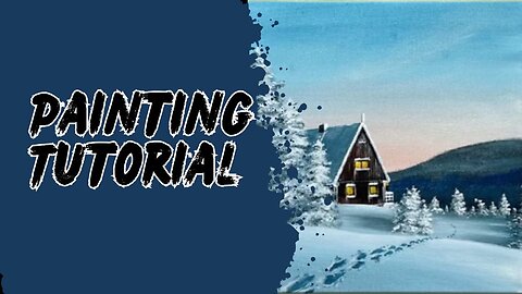 How to Draw an Atmospheric Winter Scenery /Acrylic Painting for Beginners