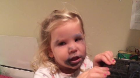 "Stealing Mommy’s Makeup"