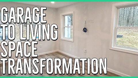 Converting a Garage into Living Room ||Complete Build||