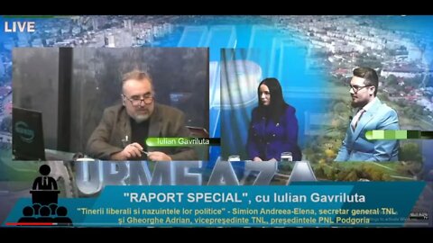 LIVE – TV NEWS BUZAU – “RAPORT SPECIAL", cu Iulian Gavriluta. "Tinerii liberali si nazuintele lor…