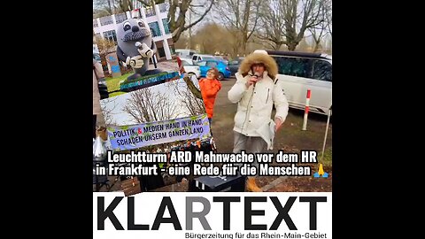 Leuchtturm ARD: Chris, Herausgeber von KLARTEXT Rhein-Main, erhebt seine Stimme