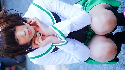 Yukari Akiyama Schoolgirl Cosplay Kirei !! Comiket 86 Japan コスプレ コミケッ レイヤー きれい @monico_pc
