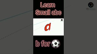 b for ball | short | small abc #abcd #learnabc #shorts #learnabcfortoddlers #smallabcd #abc