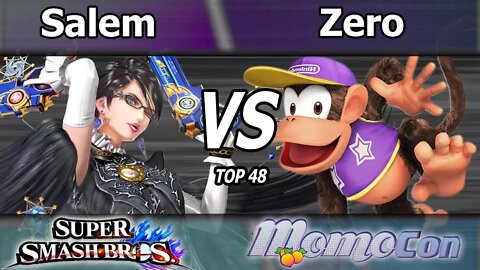 MVG|Salem (Bayonetta) vs. TSM|Zero (Diddy Kong) - Wii U Winners Quarters - Momocon 2017