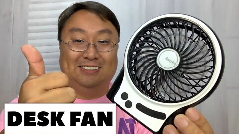 Rechargeable Portable Mini Desktop Fan by EasyAcc Review