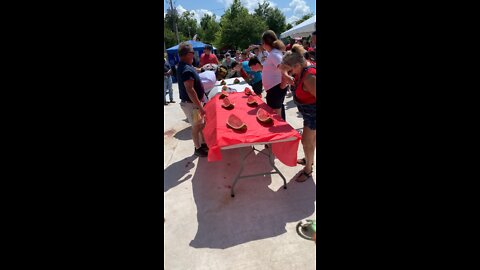 Fourth of July Cajun watermelon eating contest
