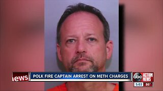 Polk Fire Rescue Captain arrested for possession of methamphetamines