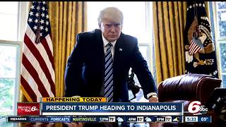 President Trump heading to Indianapolis