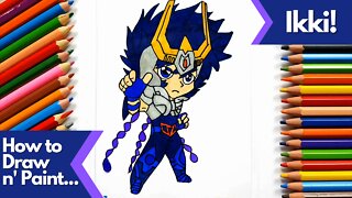 How to draw and paint Phoenix Ikki from Saint Seiya