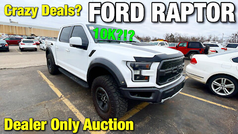 Oklahoma Auto Exchange, Dealer Only Auction, Ford Raptor